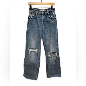 ZARA Straight leg Dark Jean